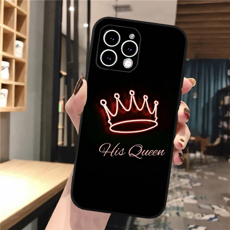 Queen King Phone Case For iphone 16 15 14 Pro Max 16 15 14 13 12 Pro 15Plus iphone 11 Shell