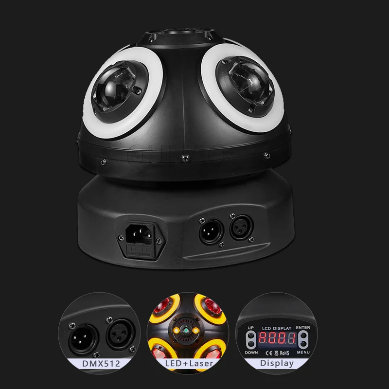 New!100W LED Moving Head Lights DJ RGBW Club  Effects Lighting Dmx Christmas Disco Dance Wedding Party Event Lights