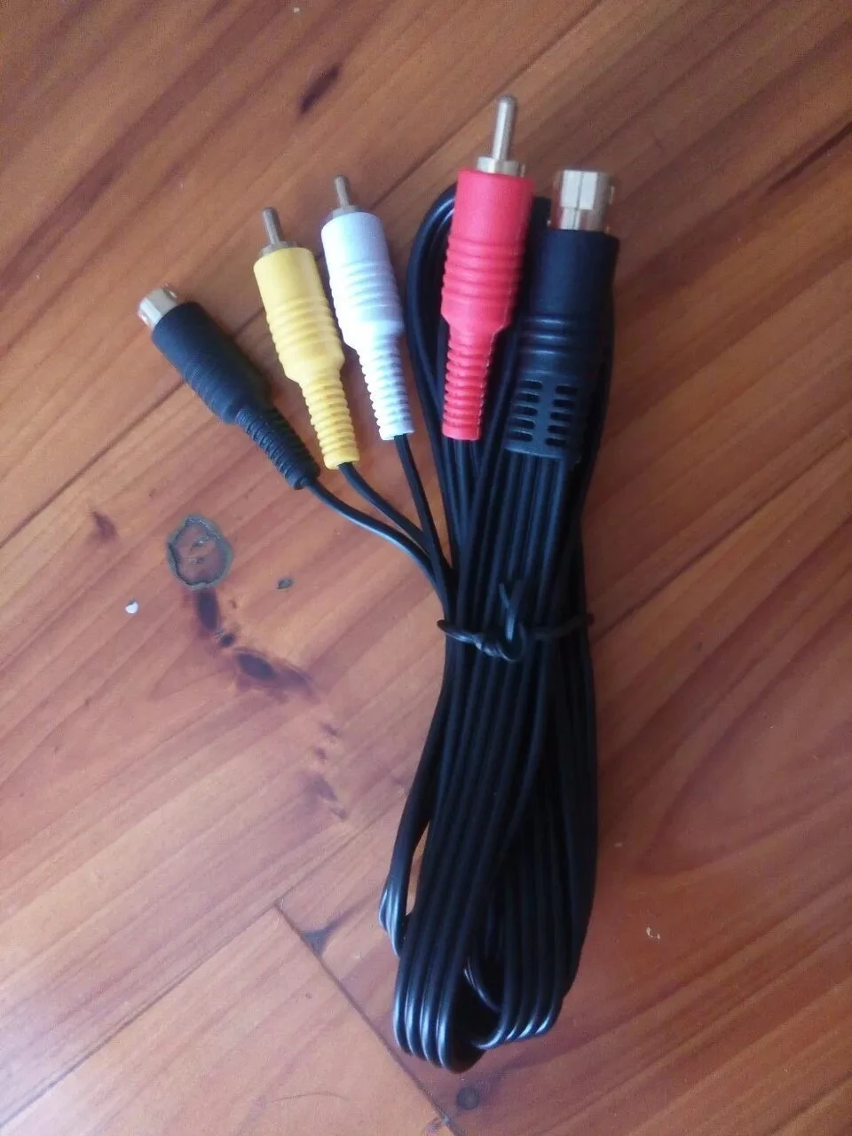 Cable compuesto de Audio y vídeo SAV RCA chapado en oro para Sega Saturn s-video AV, nuevo