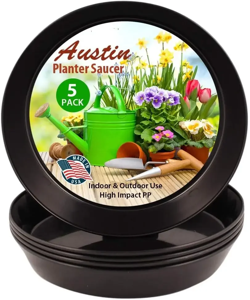 

BestsellerSaucer 12 Inch (10.1 Inch Base) Case of 100 Plant Saucer - Black Polypropylene