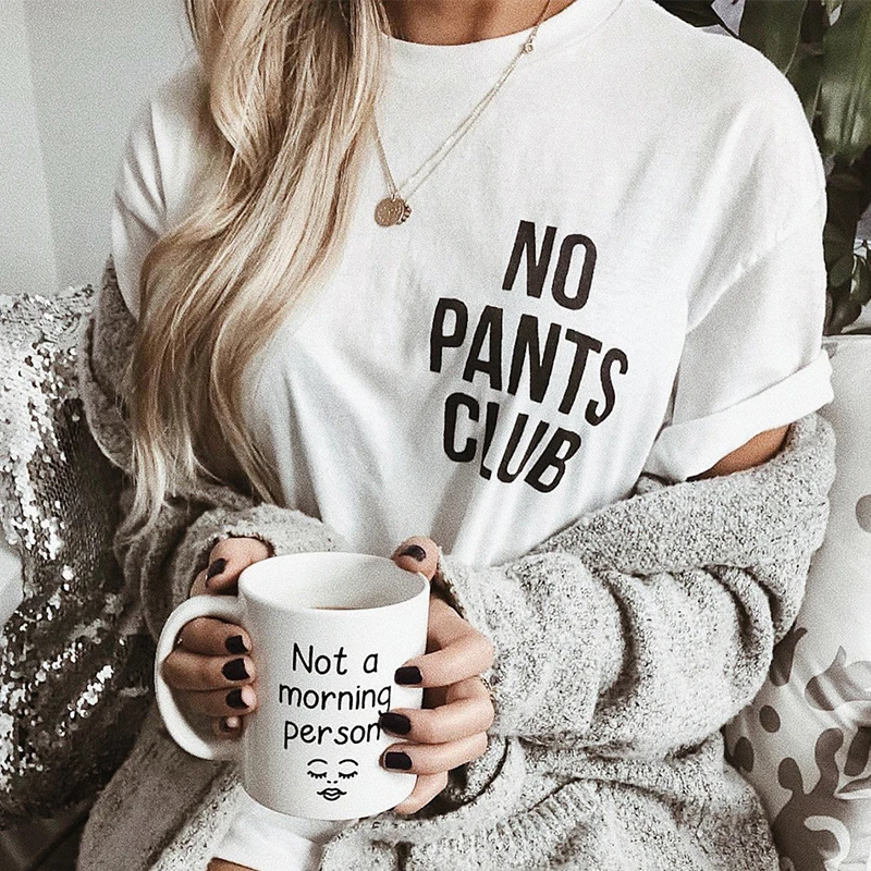 

No Plants Club Funny Pocket Printed Women T Shirts Cotton Graphic Tee Summer Fashion O Neck T-shirt Kawaii T-shirt Dropshipping