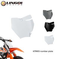 LINGQI RACING Motorcycle KT 65 Front Number Plate Plastic Dust Fender Cover For KT65 Motocross Dirt Pit Bike Accessories