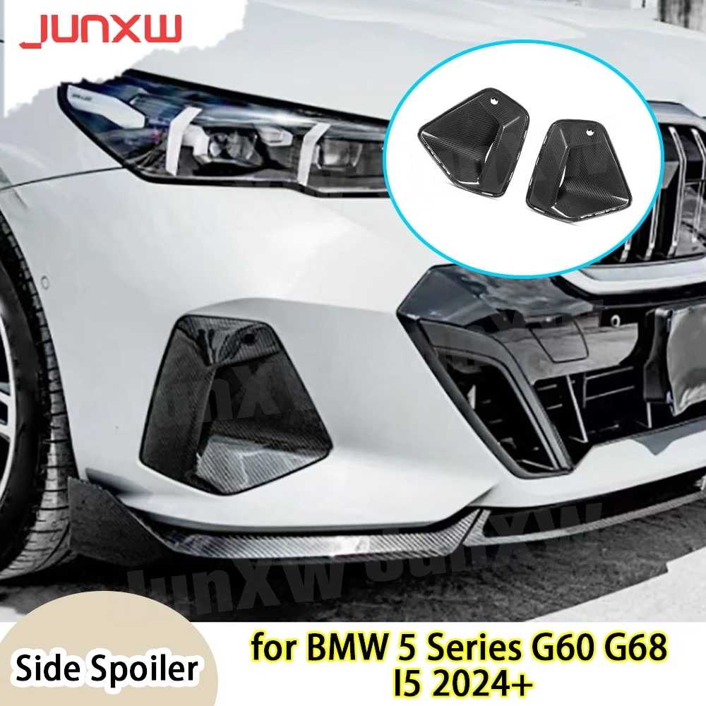 

Dry Carbon Fiber Car Front Side Fender Air Vent Trim for BMW 5 Series G60 G68 I5 2024+ FRP Front Air Inlet Trims Body Kits