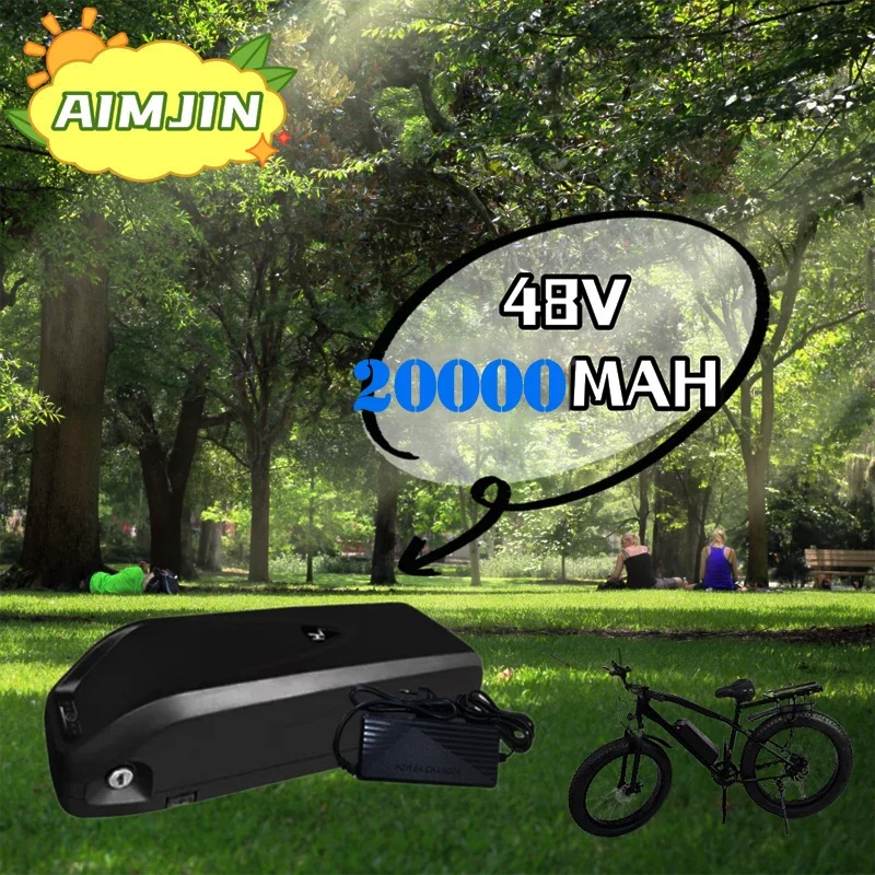 Nueva batería de litio de 48V 20000mAh Ebike adecuada para bicicleta eléctrica Hailong 350W 500W 750W 1000W cargador + celda