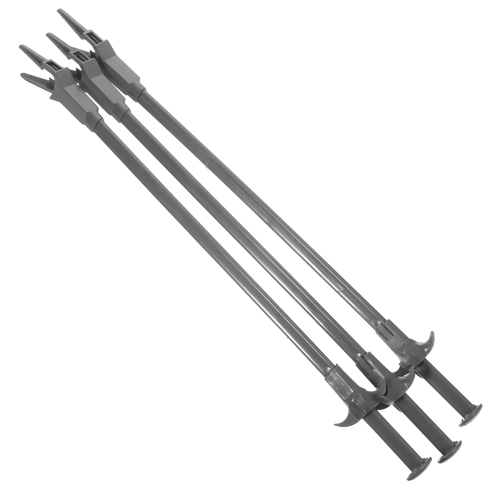 

3 Pcs The Animal Aquatic Planting Clip Fish Tank Accessory Plastic Terrarium Tools Aquarium Tongs Grey Feeding