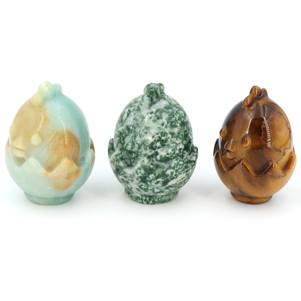 

Креативные милые маленькие куриные ракушки, разбивающие ремесла, натуральный камень, кристалл, резьба, статуя животного, Рейки, целебный драгоценный камень, домашний декор