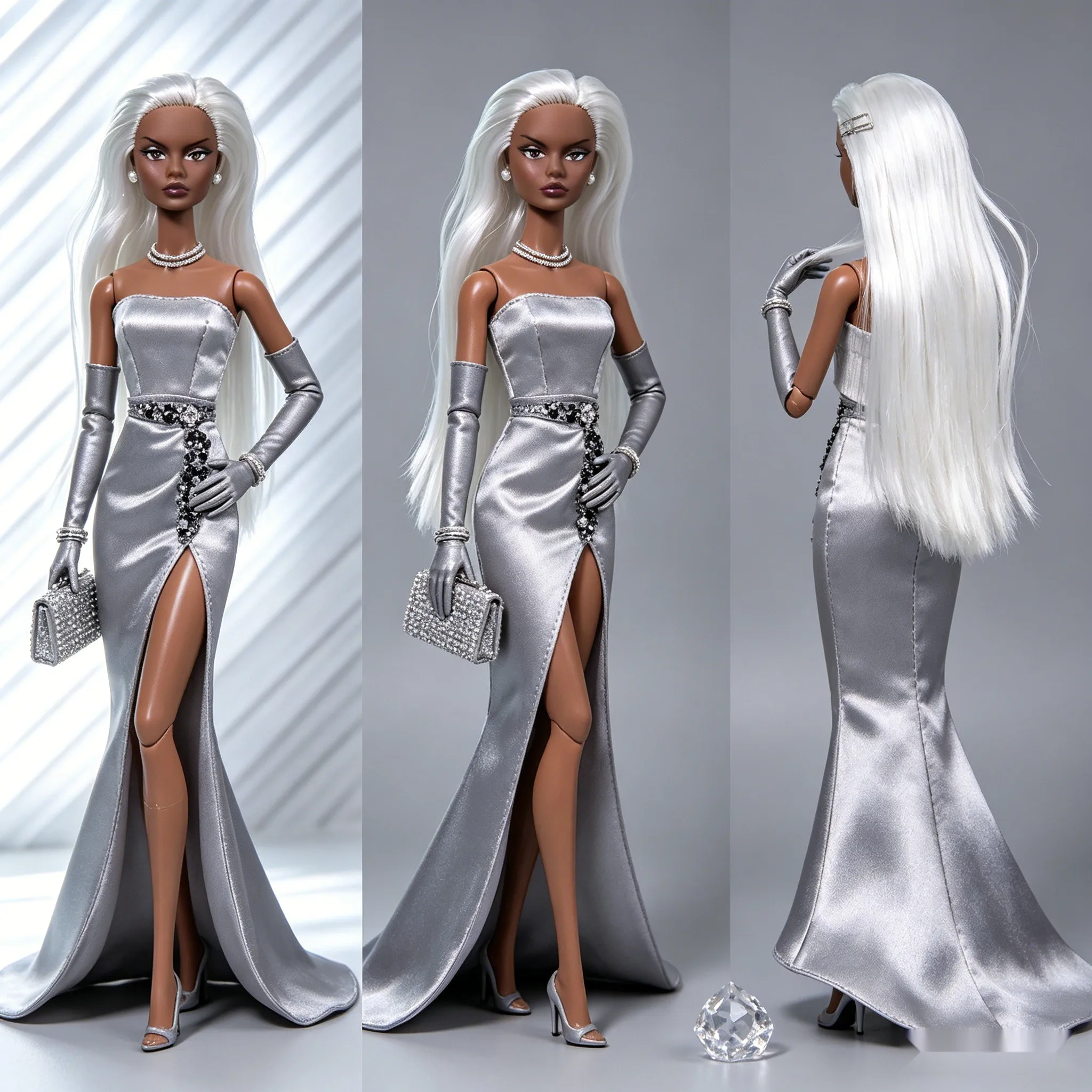 1. 12 Inch 1/6 Scale BJD MJD Supermodel Doll,Posable Articulated Collectible Figure,Delicate Makeup,No Clothes
