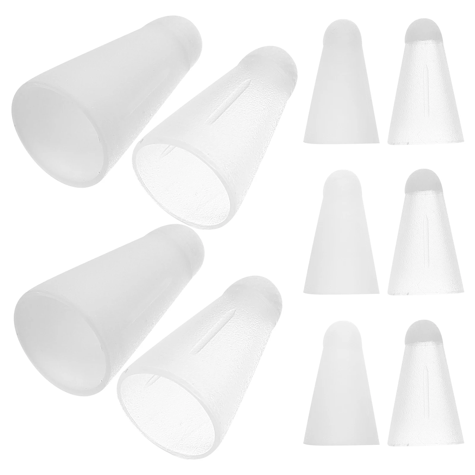 

10pcs Fiber Cover Stylus Refills Caps Screen Pen Tip Pointed Hat Touch Tips Replacement Nibs Writing Stylus Accessory Non