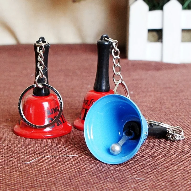 

Забавный колокольчик для снятия стресса, металлический брелок, мини-колокольчик с ручным принтом, подвеска для домашних животных, детские игрушки, подарки для детского сада