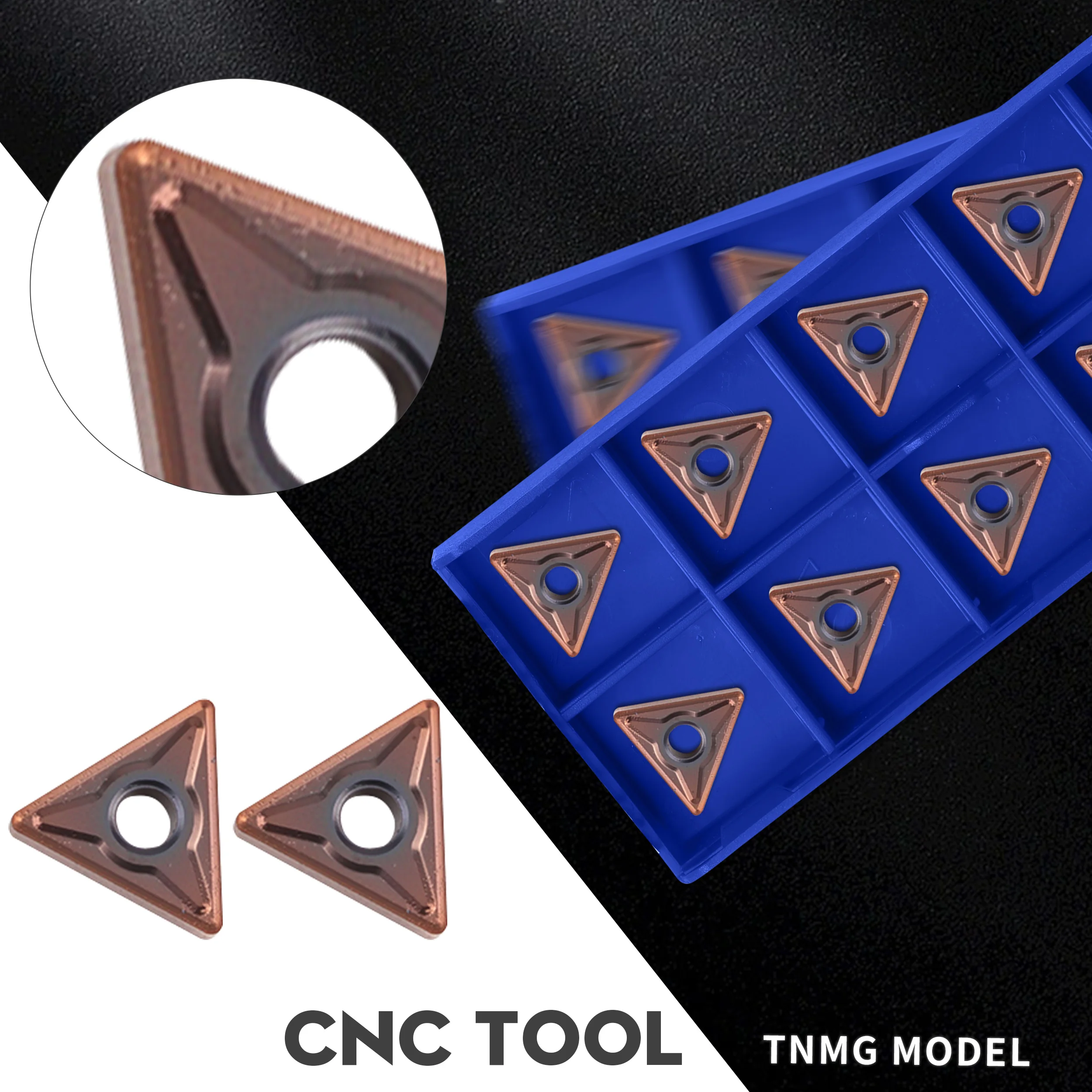 

TNMG160404-EM TNMG160404-EF YBG205 cutting inserts CNC lathe tool machining carbide alloy turning insert for Milling steel parts