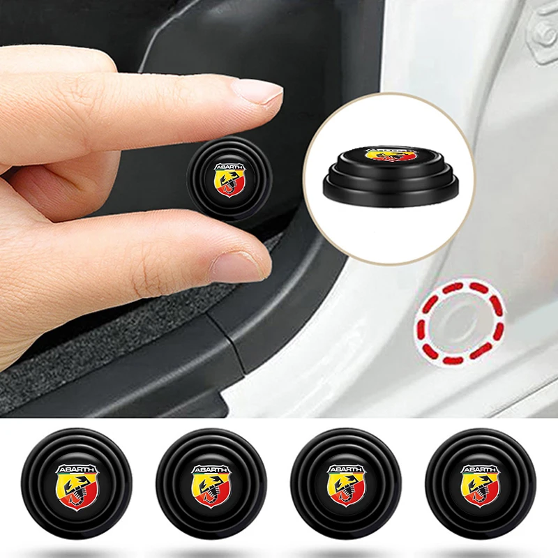 Auto Silikon Tür Schock Aufkleber Absorber Schalldichte Puffer Pier Schutz Für Abarth 695 595 500 competizione 124 Spider PUNTO