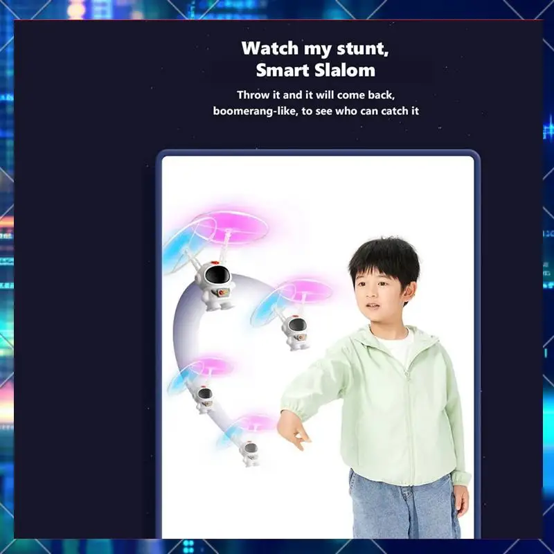 

Remote Controlled UFO Spaceman Gesture Sensing Flying Robot Astronaut Spacecraft Helicopter Airplane Led Kids -AA02