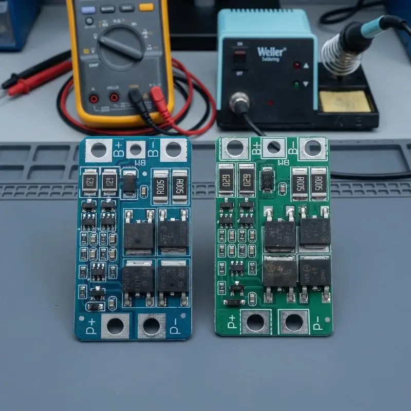 LiFePO4 Battery BMS 2S 6.4V 7.4V 10A Protection Board with Balancing Function for Solar Energy Storage Power Tool Packs