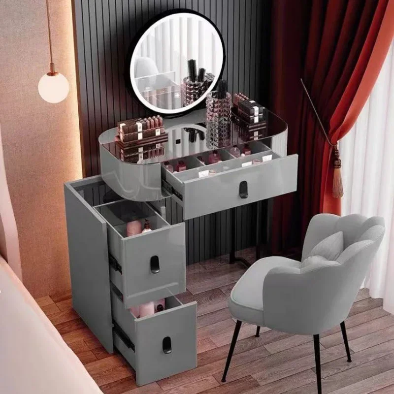Dressing Table Furniture Vanity Make Up Table and Stool Set Cheap Dressers With Mirror For Girls