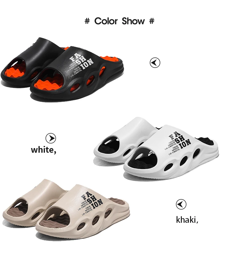 Sommer-Hausschuhe für Herren, neuer Modetrend, Sport-Oberbekleidung, dicker Boden, Gefühl weicher Boden, bequem, atmungsaktiv, rutschfest – Detail 9