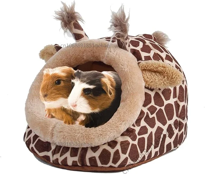 Guinea Pig Bed Hamster Soft Hideout House Small Pet Animals Warm Nest Cage for Bunny Rabbit Sugar Glider Chinchilla Hedgehog