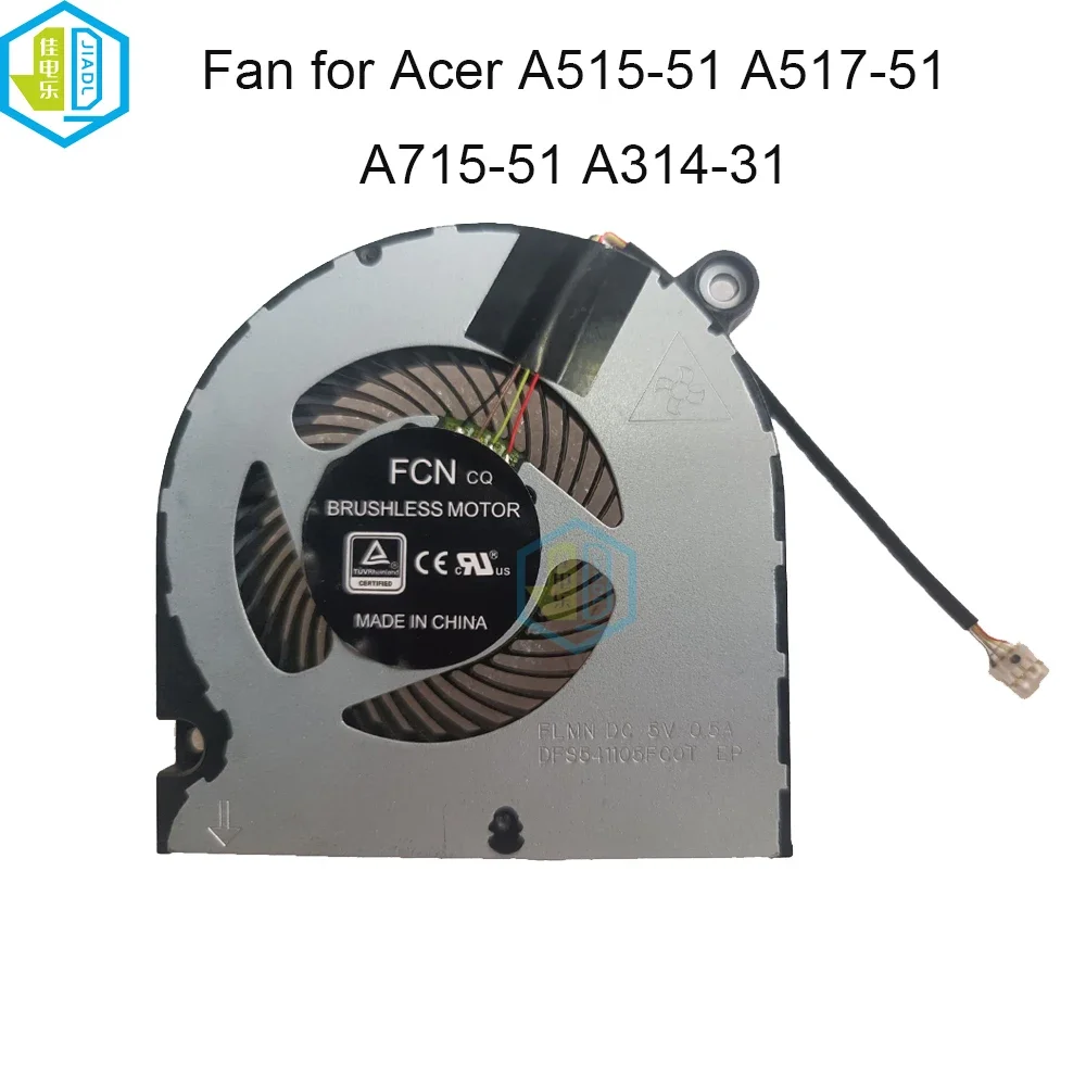 DC5V Computer Cooling Fans for Acer Aspire A314-31 A314-32 A515-51 A515-51G A517-51 A615-51 A715-71 N17C7 N17C4 Processor Cooler