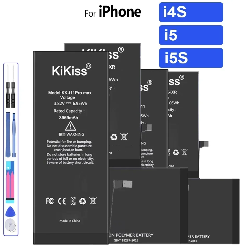 Battery For iPhone 5 5S 5G 4S 4G For iPhone5 iPhone5S for iPhone4S Rechargeable Phone Bateria High Capacity Batteries