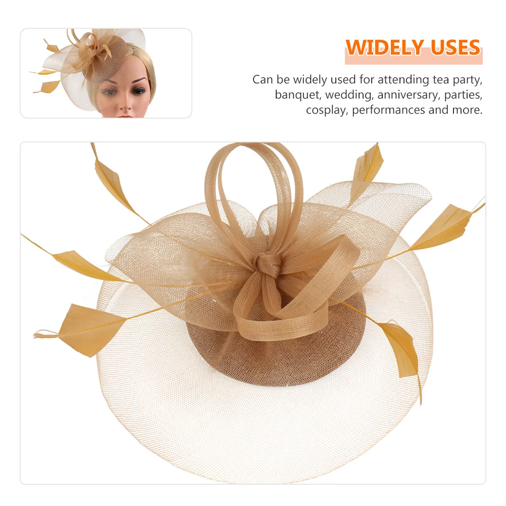 

Цветы женский декор для волос шелковая марля искусственный шлейф чаепитие шляпа чаепитие свадебный банкет аксессуары