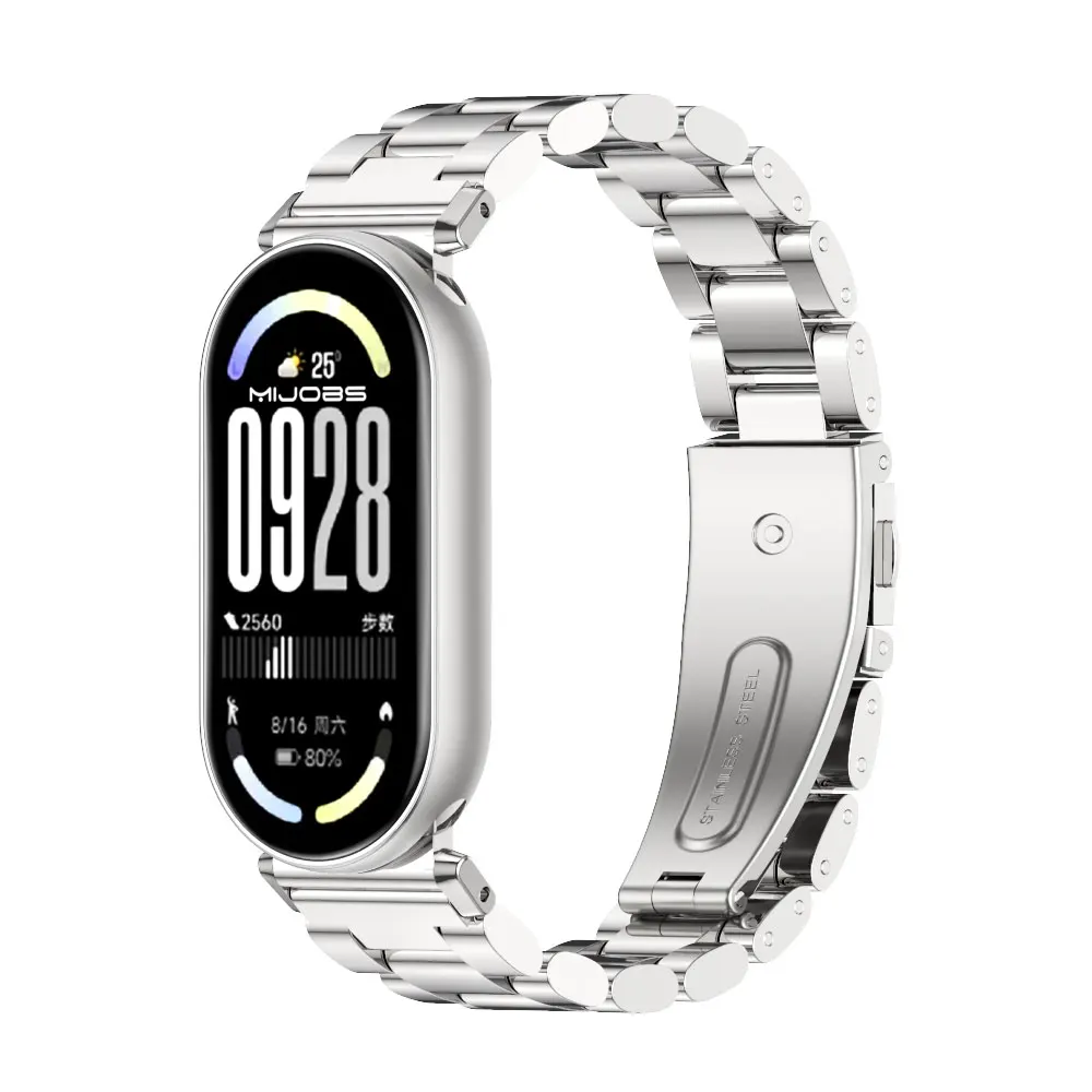 Strap For Mi Band 10 9 8 Replacement Metal Wristband for Mi Band 9 Watchband for Mi Band 8 9 10 Global Version Strap Accessories