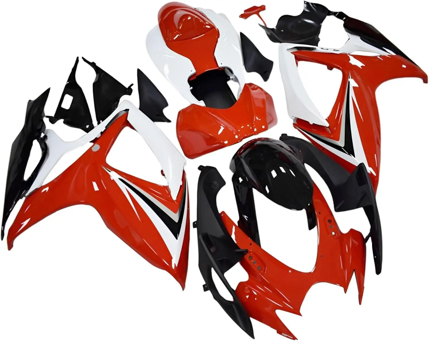 

Комплект обтекателя красного и белого цвета для мотоцикла, подходит для Suzuki GSXR600 GSXR750 2006 2007 K6 GSX-R600 GSX-R750 06 07 gsxr 600 gsxr 750 ABS Injec