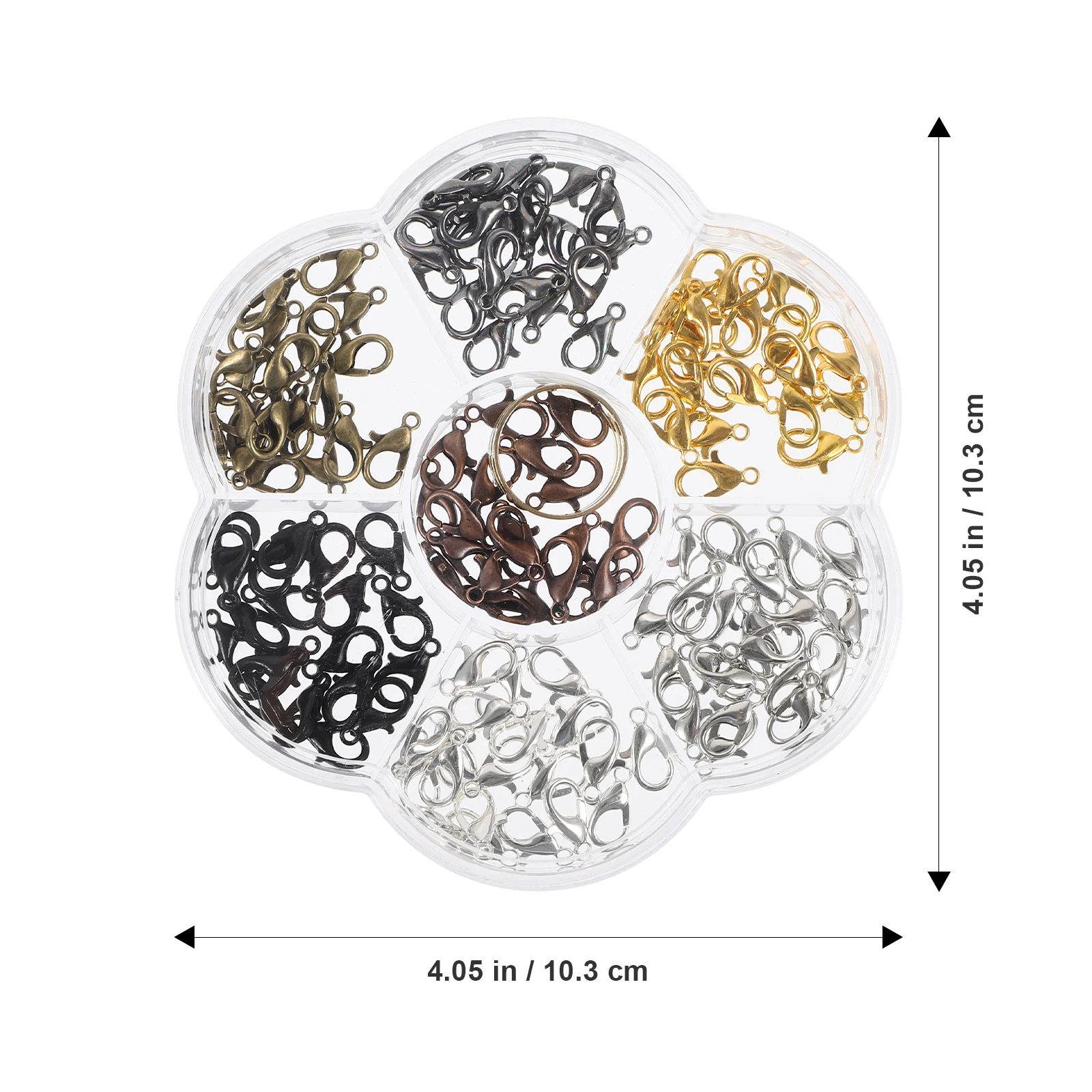 

1 Box Durable Metal Diy Lobster Clasp Jewelry Claw Buckle For Earrings Making Curved Claw Fasteners Accessories Polished Luster