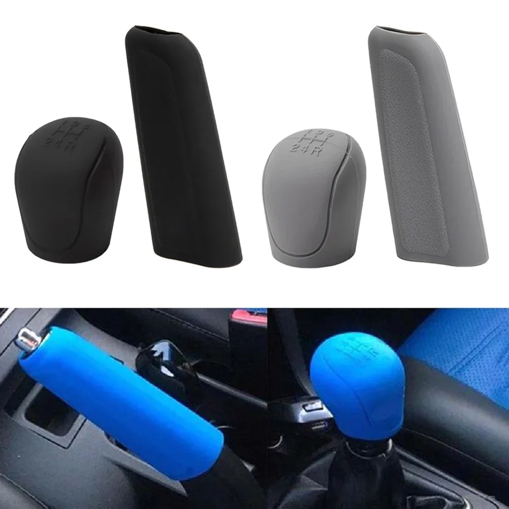 

Car gear sleeve silicone gear sleeve manual gear sleeve hand brake gear sleeve silicone anti-slip handle sleeve