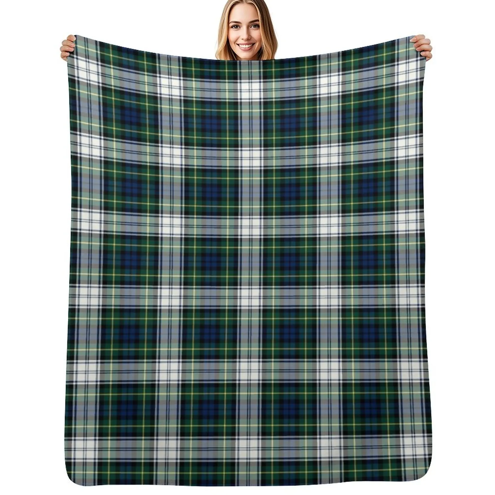 Clan Gordon Dress Tartan Throw Blanket Soft Sherpa Fleece Warm Blanket for Winter