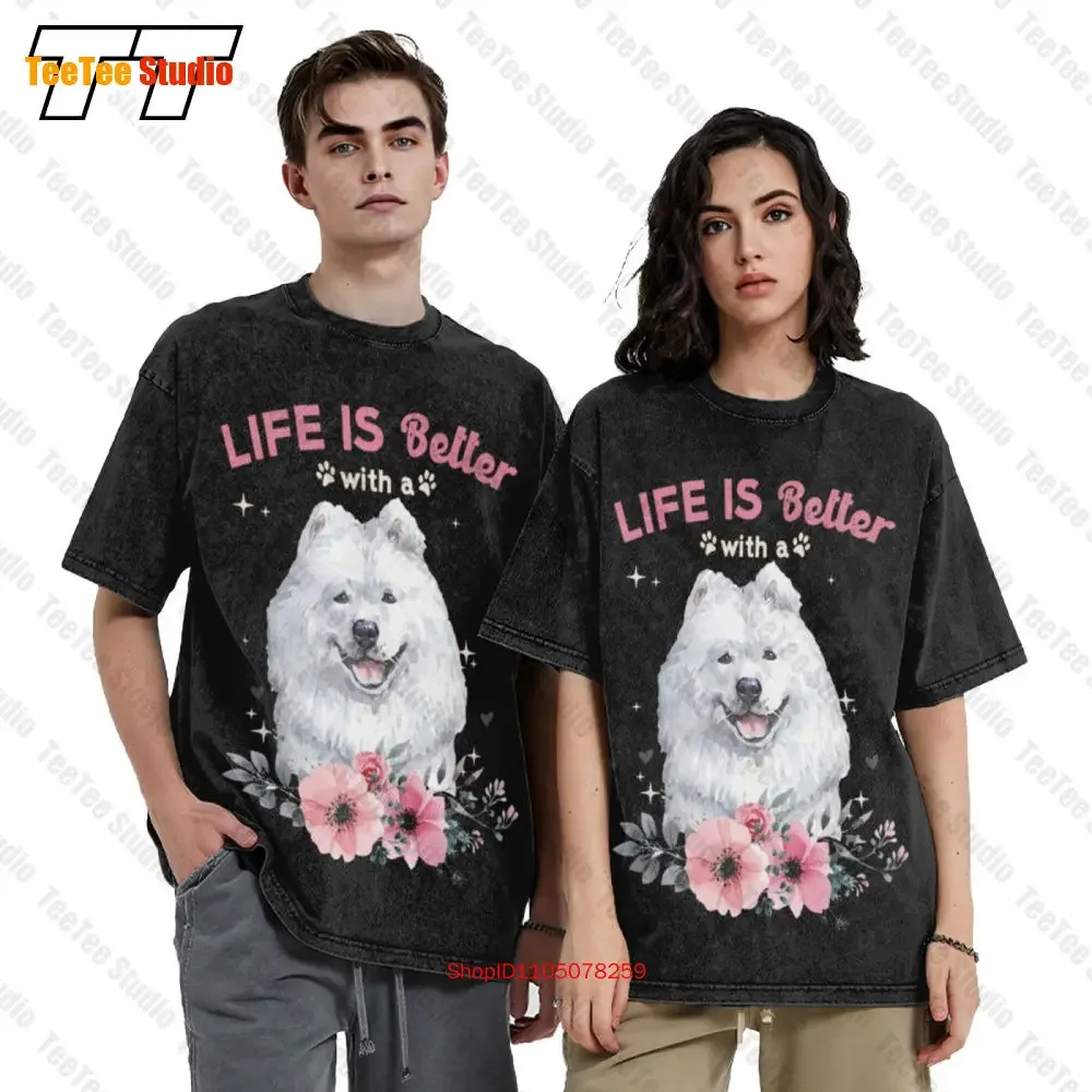 Funny Dog Mom Dad Japanese Spitz Dog Lover Owner Vintage Oversized T-Shirt STKE