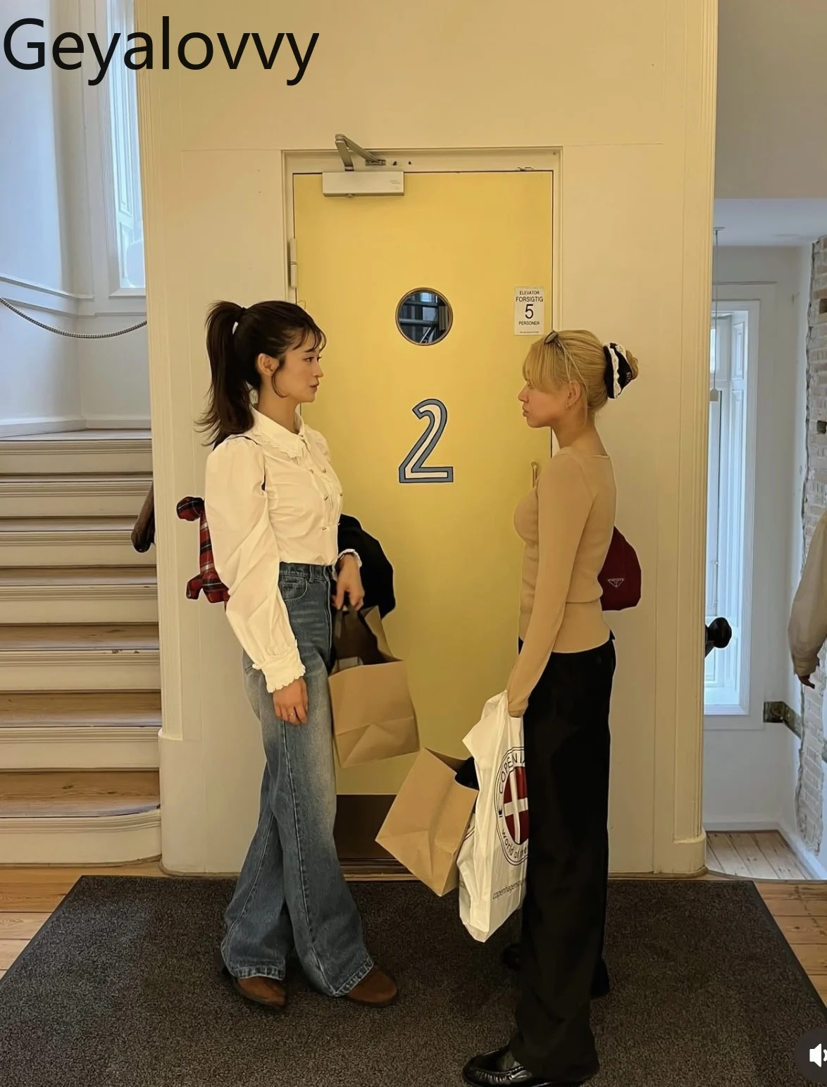 خريف جديد الفتيات الحلو تنوعا قميص أبيض الدانتيل الفرنسي والتطريز الدانتيل طوق صف مزدوج الذهب زر نفخة قميص طويل الأكمام