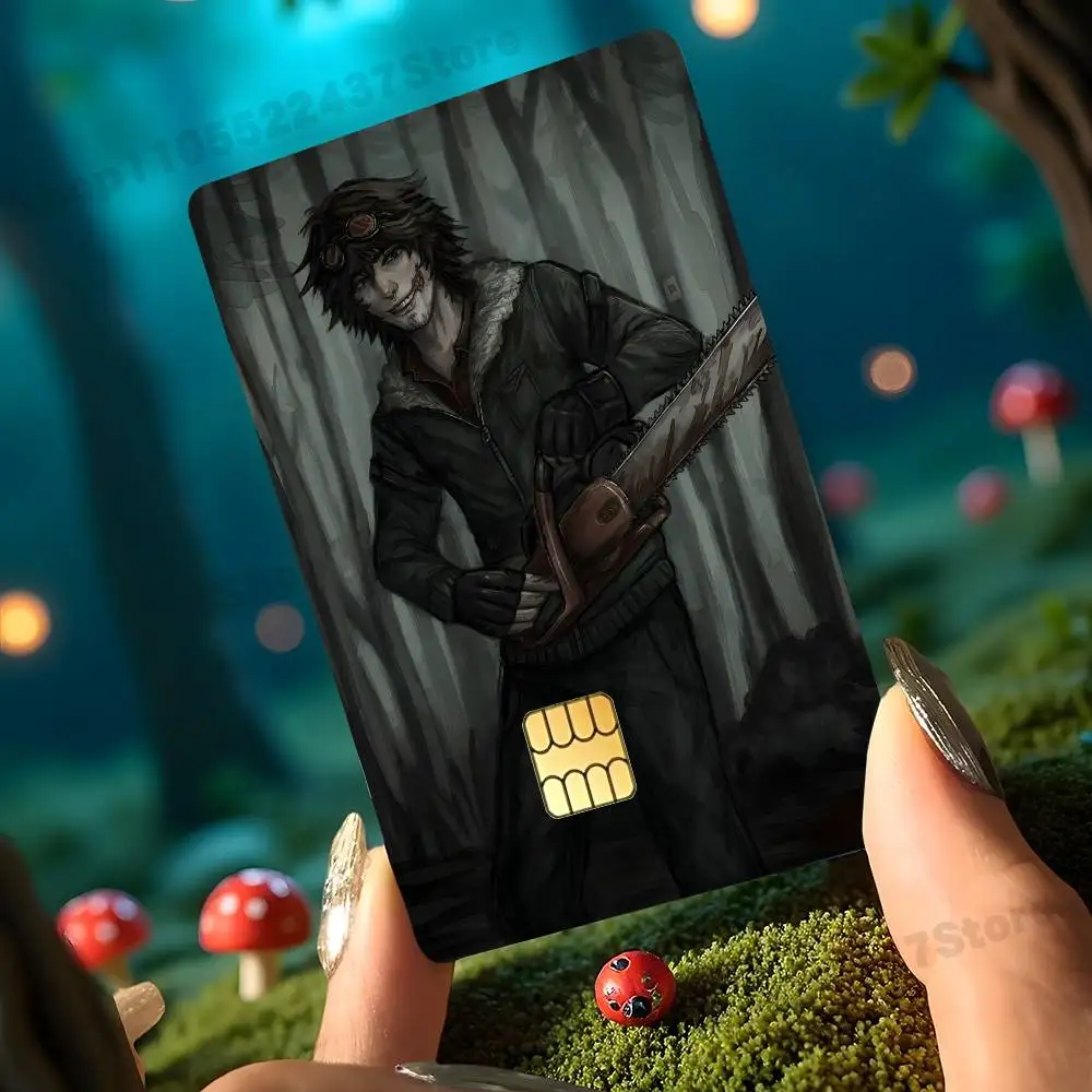 C-Creepypasta T-Ticci T-Toby Holographic Laser Shinny Film Skin Cover Sticker for Debit Credit Card Bank Card