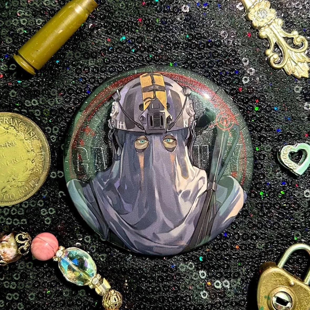 Keegan Call of Duty Cosplay Periphery Bar Badge Tinplate Brooch Backpack Pendant Millet