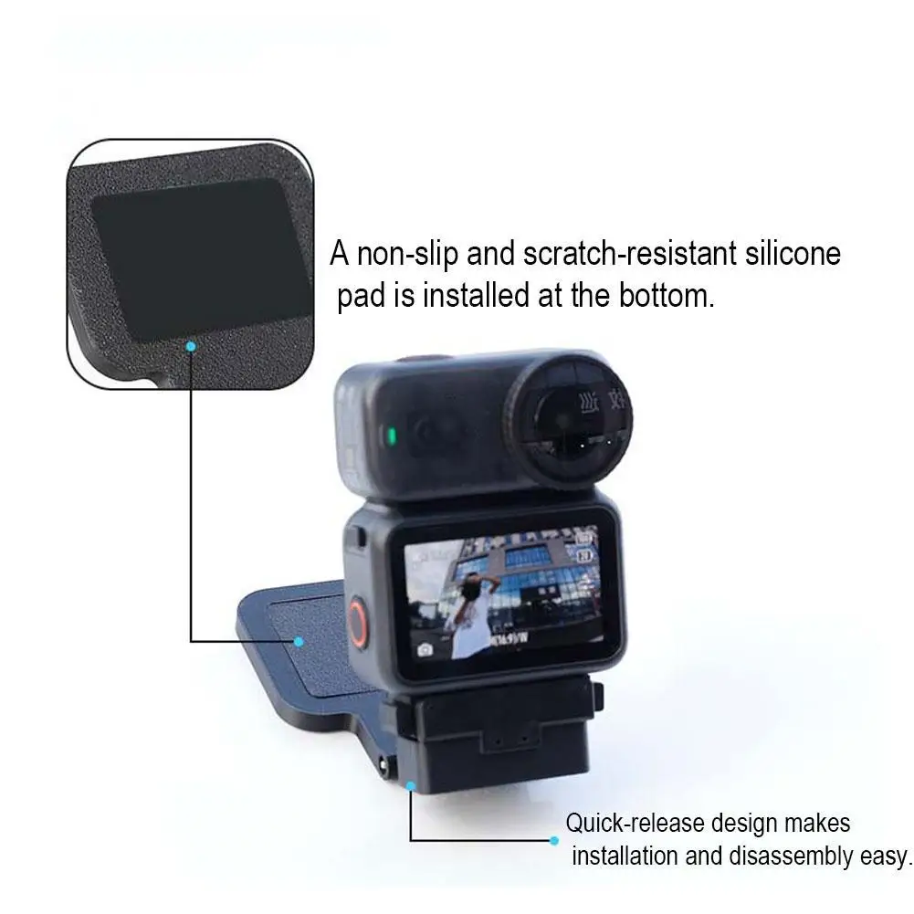 For DJI Osmo Nano Action Camera Mount Thumb Camera Desktop Holder Non-slip Silicone Pad Adsorbable Neck Mount Magnetic Bracket