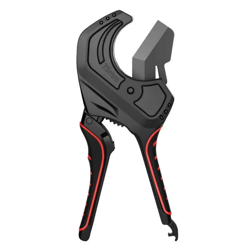 

SK-5 Ratchet PVC Pipe Cutter, Self-Locking Plastic Tube Cutter with Teflon Coated Blade for PVC, PPR, PE Pipe Cutting