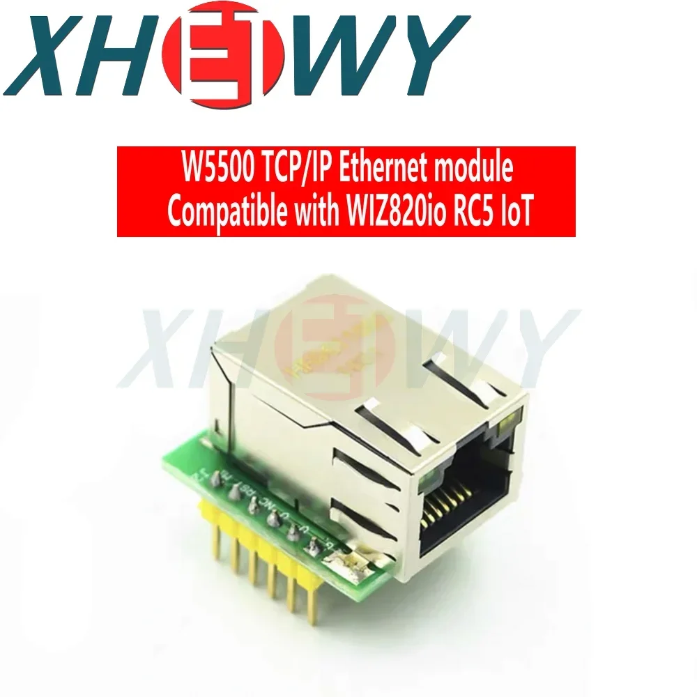 1PCS W5500 module TCP/IP Ethernet protocol module compatible with WIZ820io network interface RC5 Internet of Things