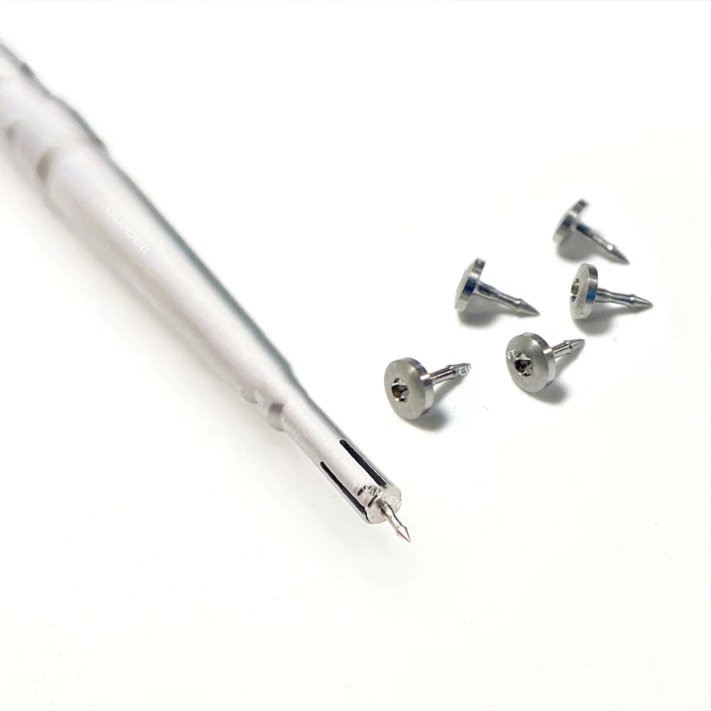 Dental Bone Tack Titanium Pins Membrane Fixation Stabilization Pin 2.5MM Screw GBR Driver Pin Set