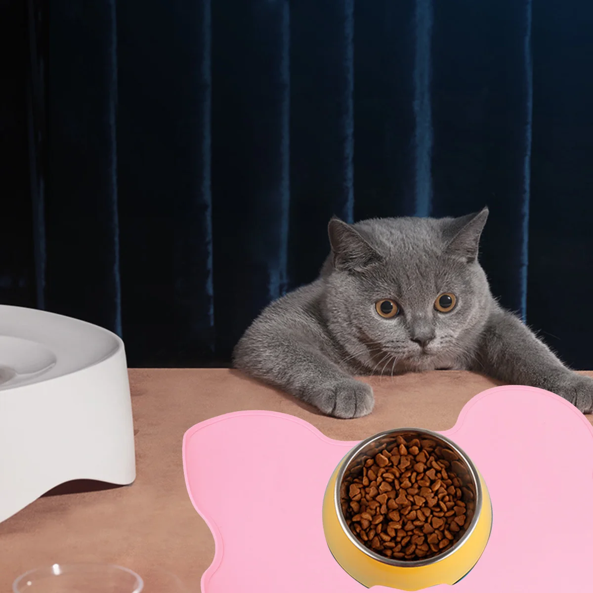 

1Pcs Silicone Bone Shaped Placemat Heat Resistant Table Mat Thickened Anti Slip Pot Bowl Mat Dining Table Protection