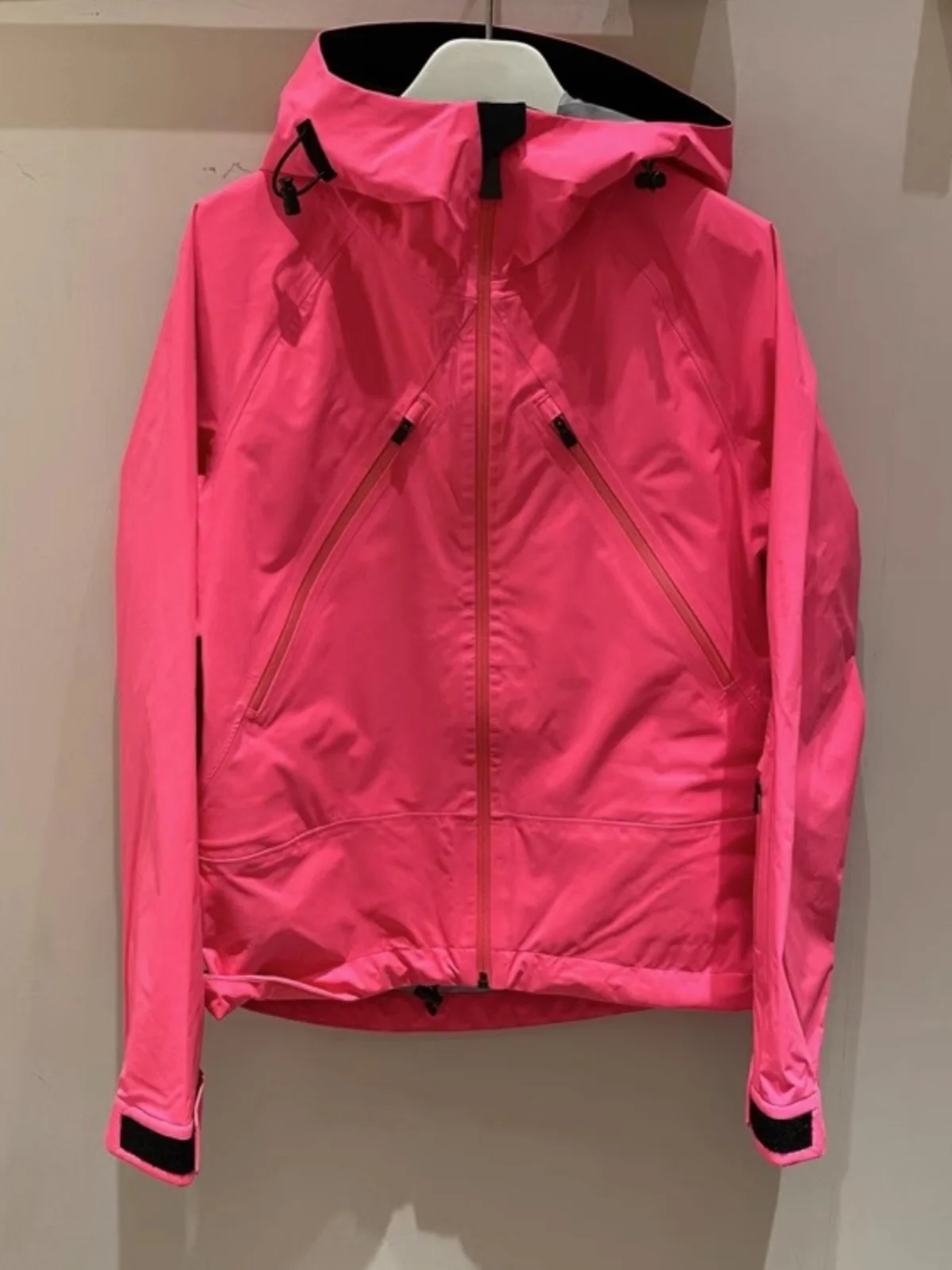 

Women's Casual Loose Fit Windproof Hooded Zipper Jaet Long Sve 2023 Autumn New Sle Spor Pink Casual Outerwear