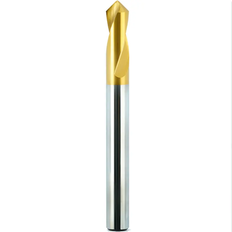 

HSS 90 TiN Coated Degree NC Spot Drill Stub Starting Location Center Bit Prepare Guide Pilot Hole Chamfer Machine Tool