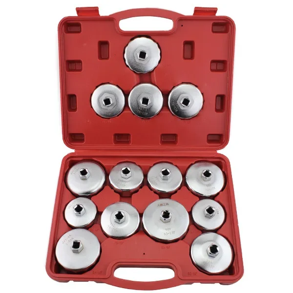 

14pcs Cap Type Oil Filter Removal Oil Filter Wrench Fuel Filter Tool