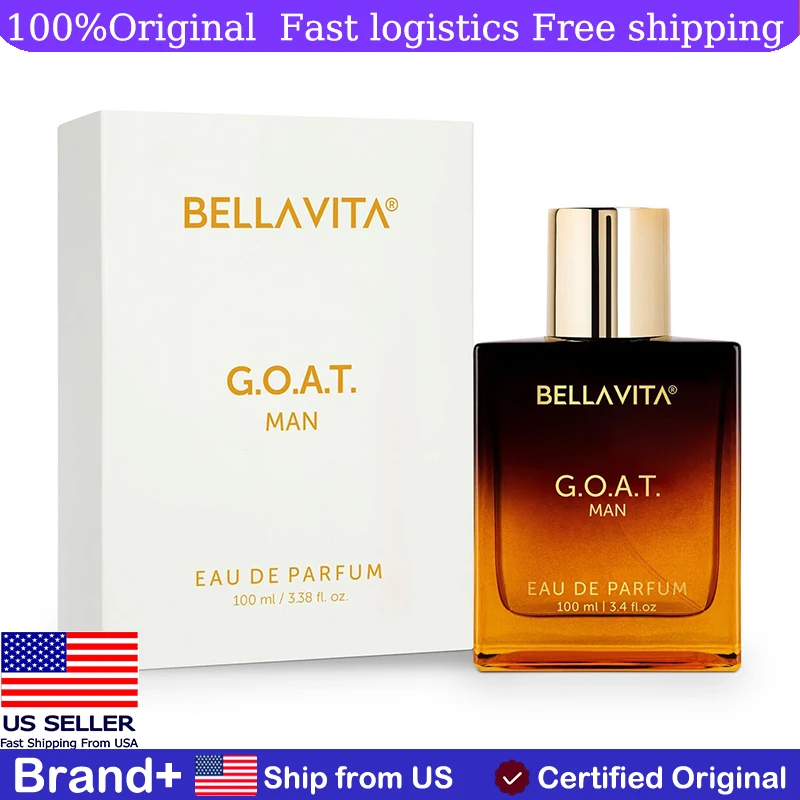 

Bellavita Luxury G.O.A.T. Eau De Parfum 100ML Perfume for Men Long Lasting Fragrance Cologne Pheromone Persistence Portable