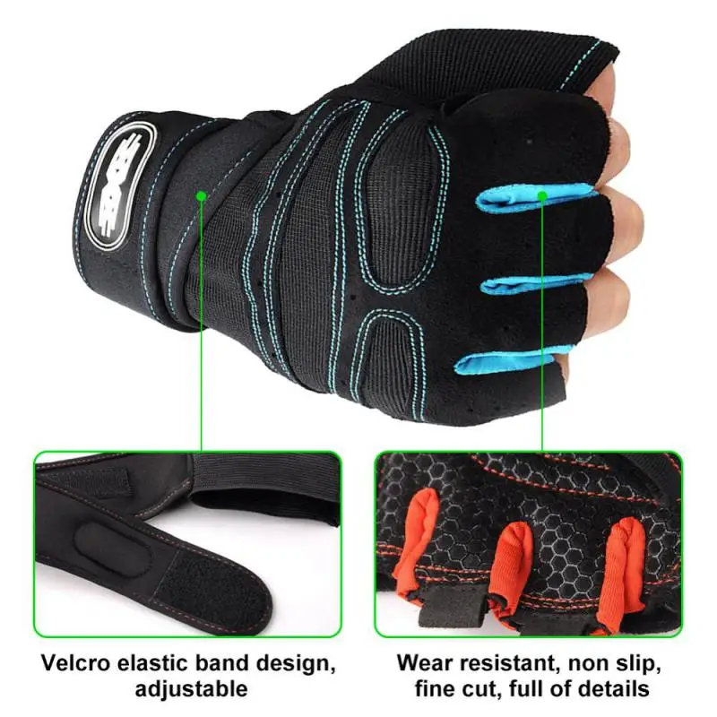 Men\'s Cycling Gloves Non-slip Breathable Gym Weightlifting Half-finger Gloves Women\'s Yoga Gloves For Outdoor Cycling Fishing