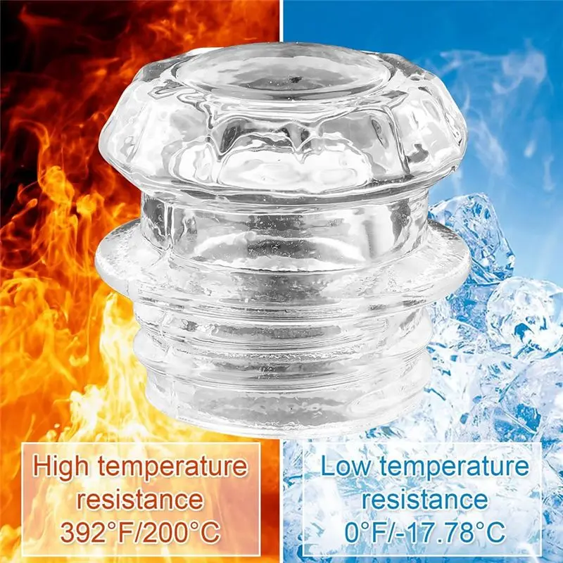 A20F-2Pcs Percolator Glass Top Replacement,Percolator Coffee Pot Top Replacement Glass Knob Top Coffee Pot Filters Top