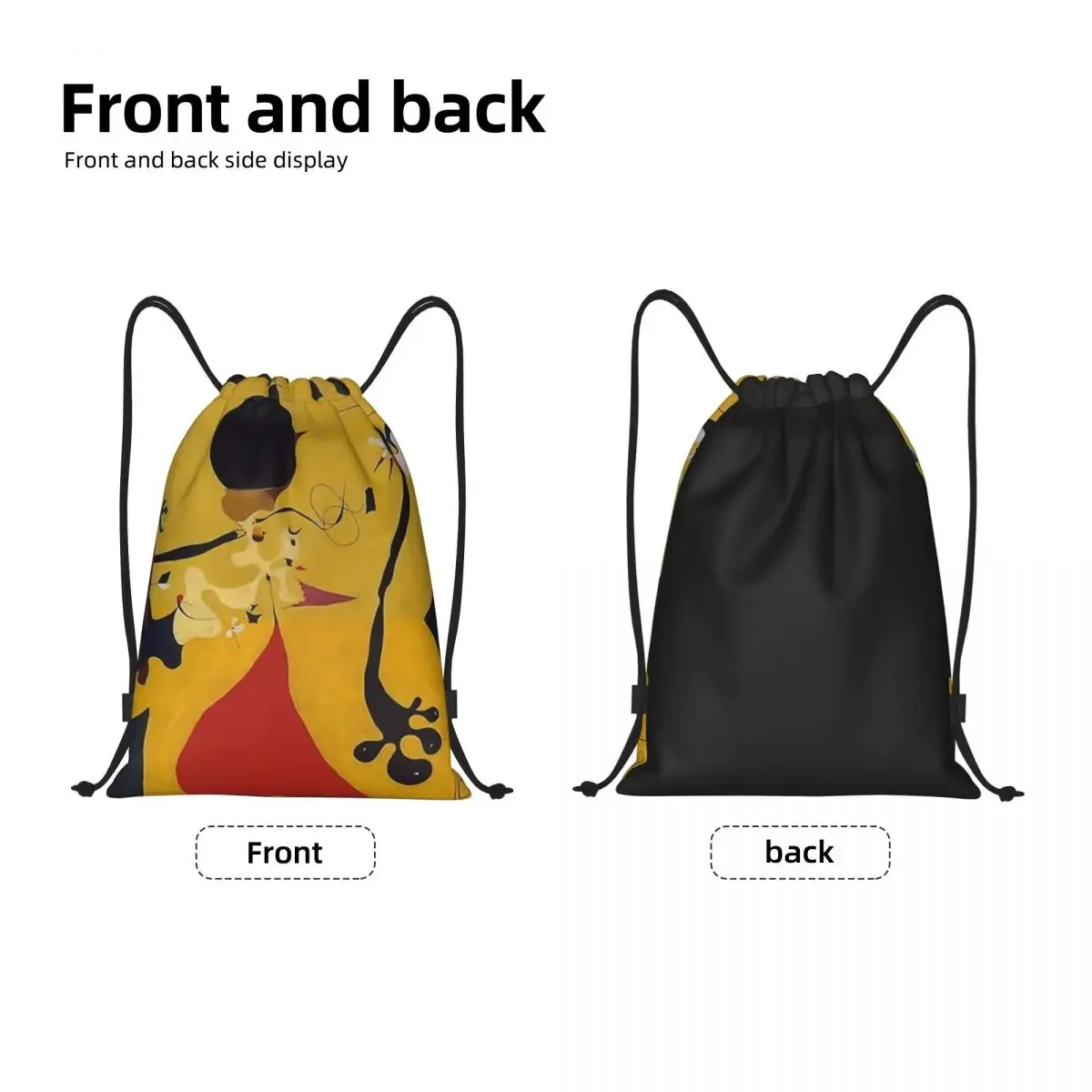 Dutch Interior III Painting Drawstring Backpack Women Men Sport Gym Sackpack Foldable Joan Miro Abstract Art Shopping Bag Sack