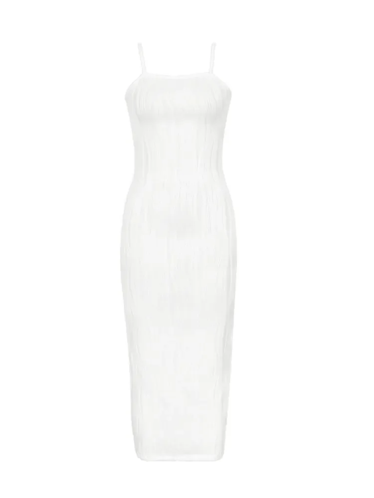 ฤดูร้อนผู้หญิงเซ็กซี่สะโพกชุดสีขาวใหม่แฟชั่นสายคล้องคอBodyconชุดลําลองหรูหราLady Beach Party Vestidos