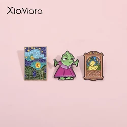 Cartoon Fairy Tale World Anime Movie Enamel Pins The Sunggly Duckling Brooch Lapel For Backpack Hat Badges Jewelry Gift For Fans