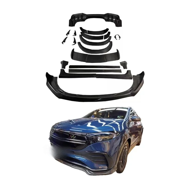 Heavy Duty Carbon Fiber Aero Body Kit Lip Diffuser Side Skirt Top Wing Exterior Sport Style Universal Fit Car Auto G