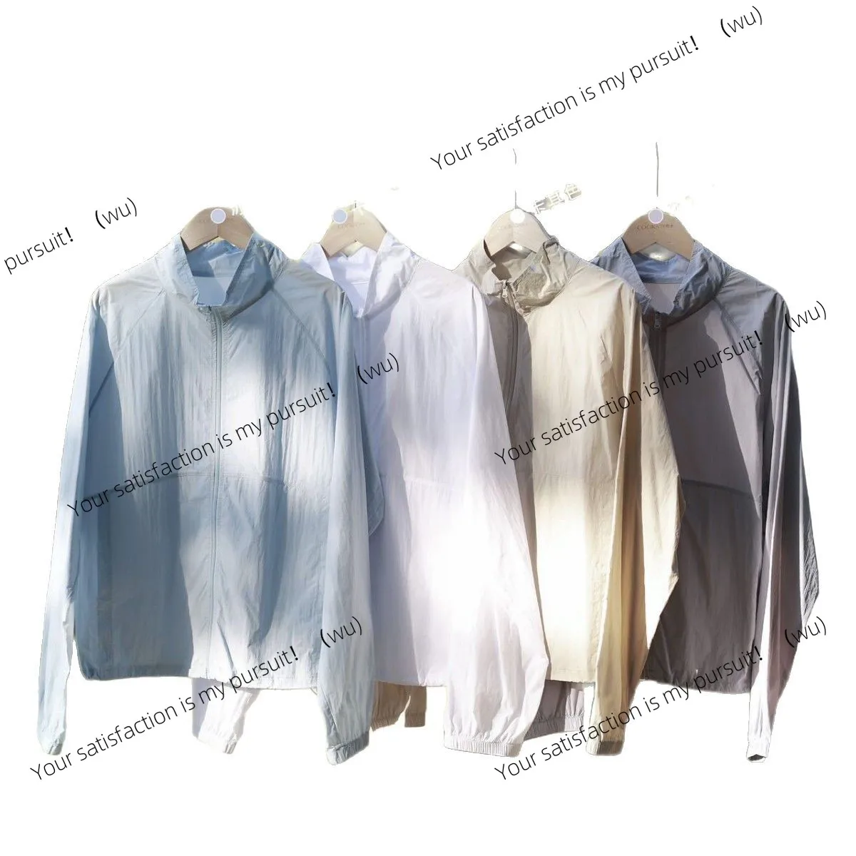 เสื้อผ้ากันแดดสำหรับผู้หญิง ป้องกันรังสียูวี UPF50 + เสื้อแจ็คเก็ตผ้าไหมน้ำแข็งขนาดเล็ก น้ำหนักเบาและบาง แห้งเร็ว