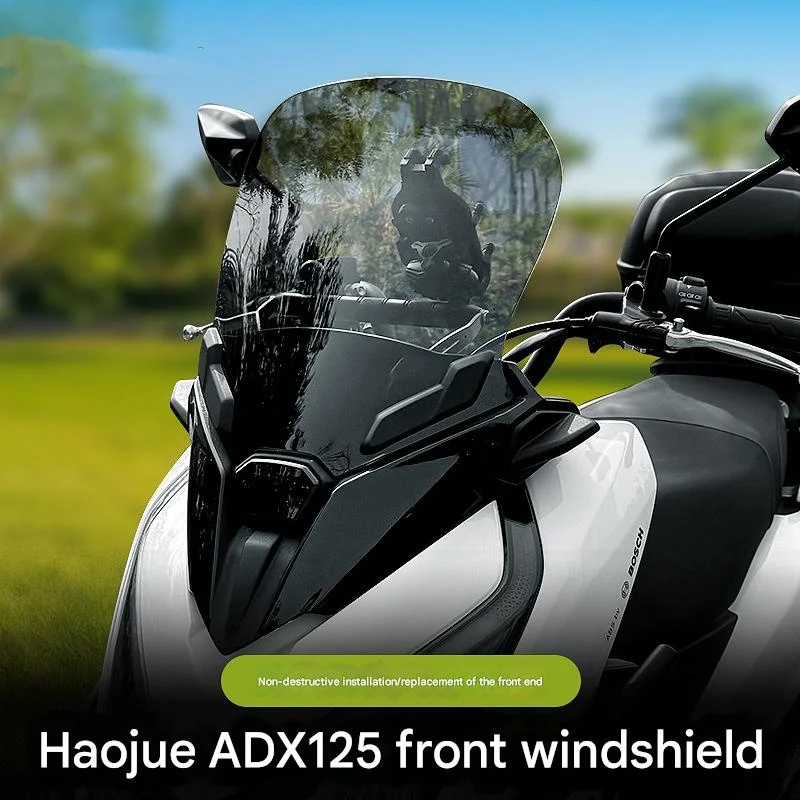 FOR Haojue ADX125 Scooter Front Wind Deflector Windshield Custom Modified Anti-Wind Anti-Rain Wide Vision Motorcycle Accessory