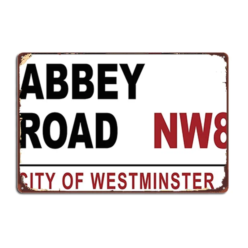 Abbey Road Street Sign Metal Signs Club pub Garage create Plaques Tin sign Posters